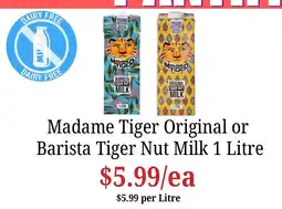 Farmer Jack's Madame Tiger Tiger Nut Milk offer