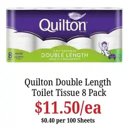 Farmer Jack's Quilton Double Length Toilet Tissue offer