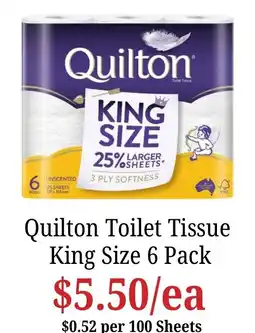 Farmer Jack's Quilton Toilet Tissue King Size offer