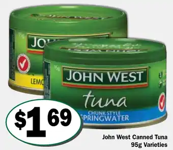 John West Canned Tuna 95g Varieties
