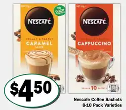 Friendly Grocer Nescafe Coffee Sachets Varieties offer