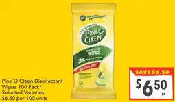 Supa Valu Pine O Cleen Disinfectant Wipes offer