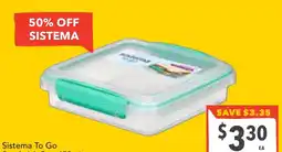 Supa Valu Sistema To Go Sandwich Box offer