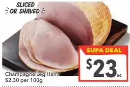 Supa Valu Champagne Leg Ham offer