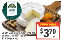 Supa Valu South Cape Mini Camembert offer