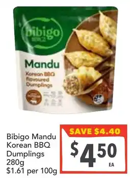 Supa Valu Bibigo Mandu Korean BBQ Dumplings offer