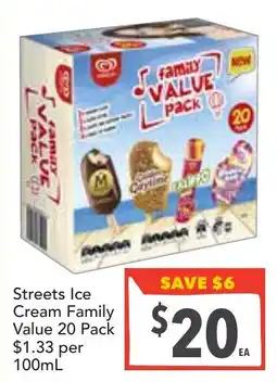Supa Valu Streets Ice Cream Family Value 20 Pack offer