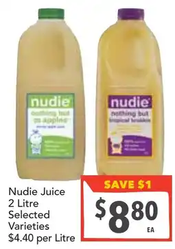 Supa Valu Nudie Juice Selected Varieties offer
