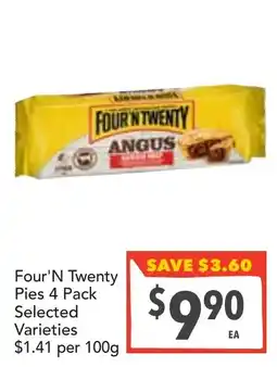 Supa Valu Four'n Twenty Angus Pies offer