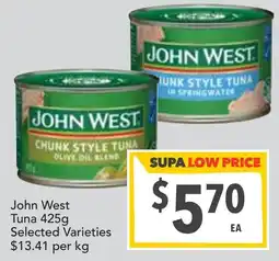 Supa Valu John West Tuna offer