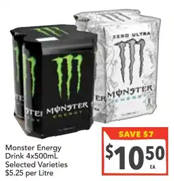 Supa Valu Monster Energy Drink offer