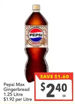 Supa Valu Pepsi Max Gingerbread offer