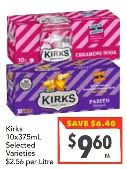 Supa Valu Kirks Selected Varieties offer