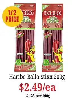Farmer Jack's Haribo Balla Stixx offer