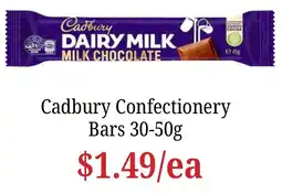 Farmer Jack's Cadbury Dairy Milk Milk Chocolate offer