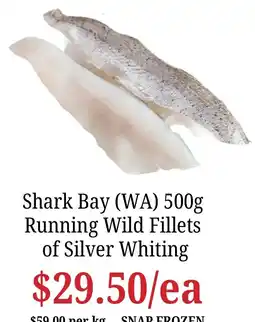 Farmer Jack's Running Wild Fillets of Silver Whiting offer