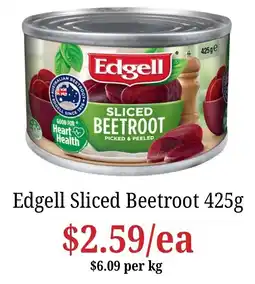 Farmer Jack's Edgell Sliced Beetroot offer