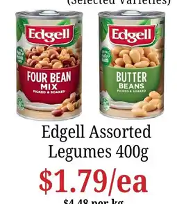 Farmer Jack's Edgell Assorted Legumes offer