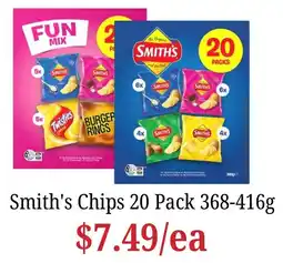 Farmer Jack's Smith's Chips 20 Pack offer