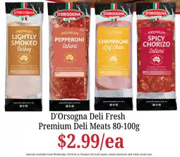 Farmer Jack's D'Orsogna Deli Fresh Premium Deli Meats offer