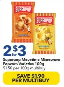 Ritchies Superpop Movetime Microwave Popcorn Varieties offer