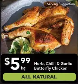 Ritchies Herb, Chilli & Garlic Butterfly Chicken offer
