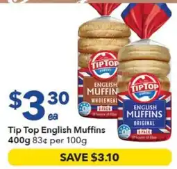 Ritchies Tip Top English Muffins offer