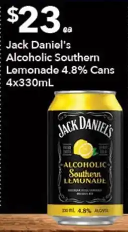 Ritchies Jack Daniel's Alcoholic Southern Lemonade offer