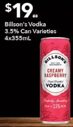 Ritchies Billson's Vodka Creamy Raspberry offer