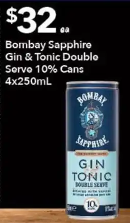 Ritchies Bombay Sapphire Gin & Tonic Double Serve offer