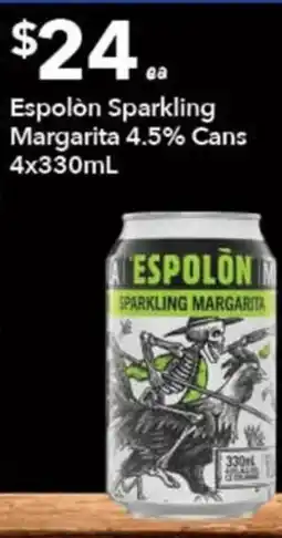 Ritchies Espolòn Sparkling Margarita offer
