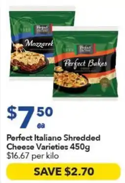 Ritchies Perfect Italiano Shredded Cheese Varieties offer