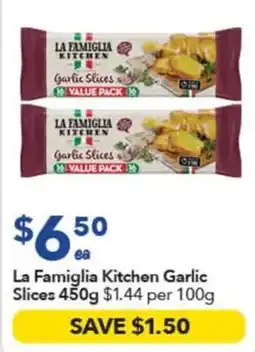 Ritchies La Famiglia Kitchen Garlic Slices offer