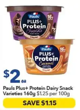 Ritchies Pauls Plus+ Protein Dairy Snack Varieties offer