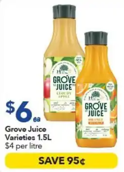 Ritchies Grove Juice Varieties offer