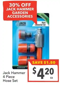 Supa Valu Jack Hammer 4 Piece Hose Set offer
