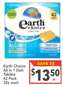 Supa Valu Earth Choice All in 1 Dish Tablets offer