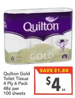 Supa Valu Quilton Gold Toilet Tissue offer
