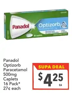 Supa Valu Panadol Optizorb Paracetamol 500mg Caplets offer