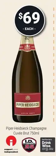 Super Cellars Piper-Heidsieck Champagne Cuvée Brut offer