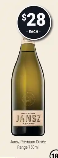 Super Cellars Jansz Premium Cuvée offer