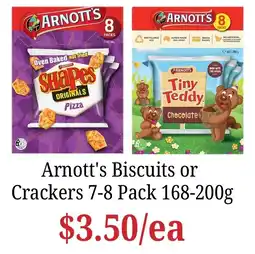 Farmer Jack's Arnott's Biscuits or Crackers offer