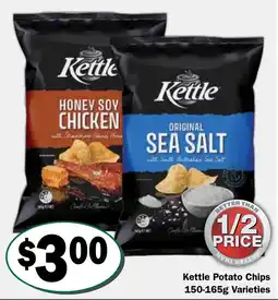 Friendly Grocer Kettle Potato Chips Varieties offer