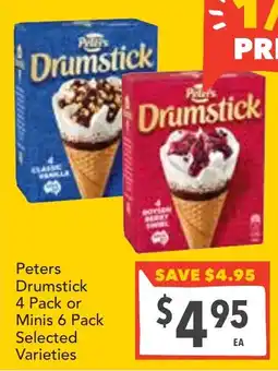 Supa Valu Peters Drumstick Selected Varieties offer