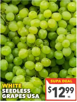 Supa Valu White seedless grapes usa offer