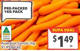 Supa Valu Australian Carrots offer