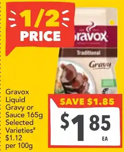 Supa Valu Gravox Liquid Gravy or Sauce offer