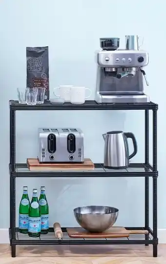 Coles 3 Tier Wire Shelving Unit offer