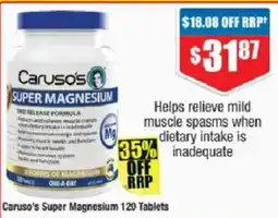 Chemist Warehouse Caruso's Super Magnesium offer