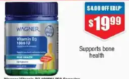 Chemist Warehouse Wagner Vitamin D3 1000 IU offer
